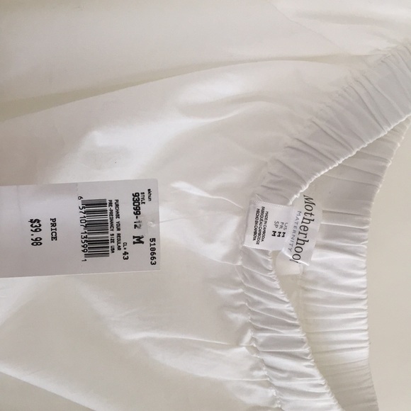 Motherhood Maternity Off the Shoulder White Blouse - Picture 2 of 3